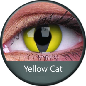 Lentilles Fantaisies 14mm - 12 mois - Yellow Cat