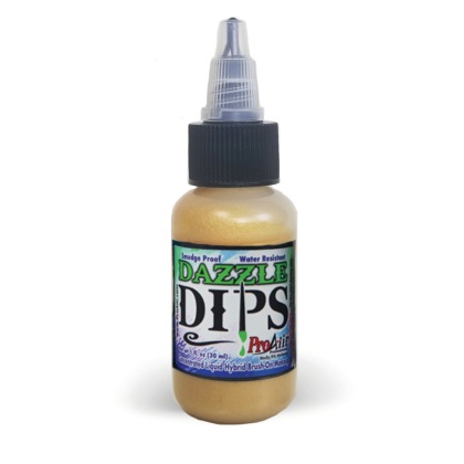 Fard Waterproof Iris ProAiir Dazzle DIPS 1oz (30 ml) -  Gold