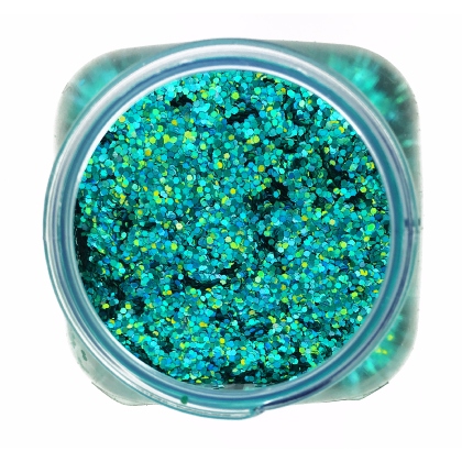 Paillettes paisses de maquillage 1mm 100g Vert Turquoise Hologramme