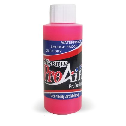 Fard fluide Waterproof FLUO pour arographe ProAiir HYBRID 2oz (60 ml) - Flo Hot Pink