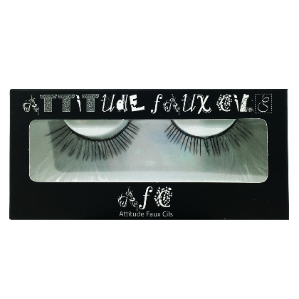 Faux Cils Plumes noir et blanc n°069