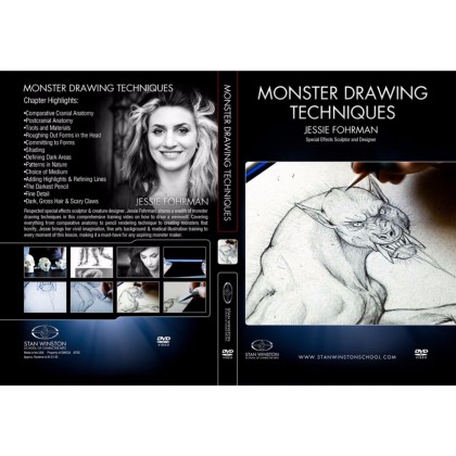 DVD Jessie Fohrman : Monster Drawing Techniques - How To Draw Werewolf