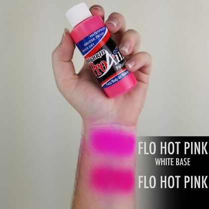 Fard fluide Waterproof FLUO pour aérographe ProAiir HYBRID 2oz (60 ml) - Flo Hot Pink