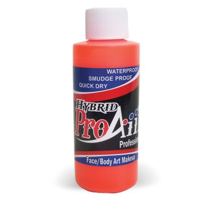 Fard fluide Waterproof FLUO pour aérographe ProAiir HYBRID 2oz (60 ml) - Flo Orange