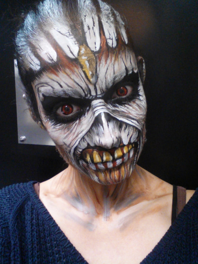 Maquillage pour Halloween qui fait peur