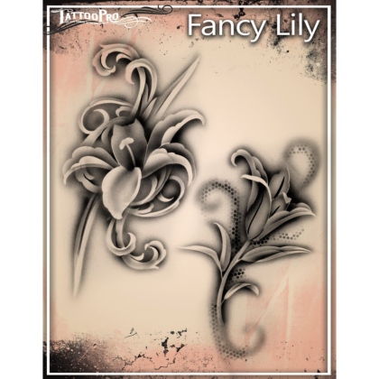 Pochoir Tattoo Pro - Stencils Fency Lily