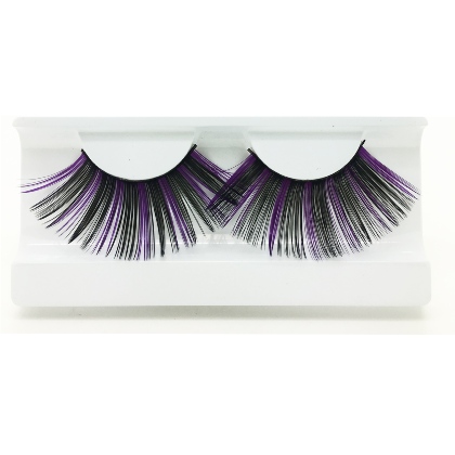 Faux Cils Colors noir et violet n017