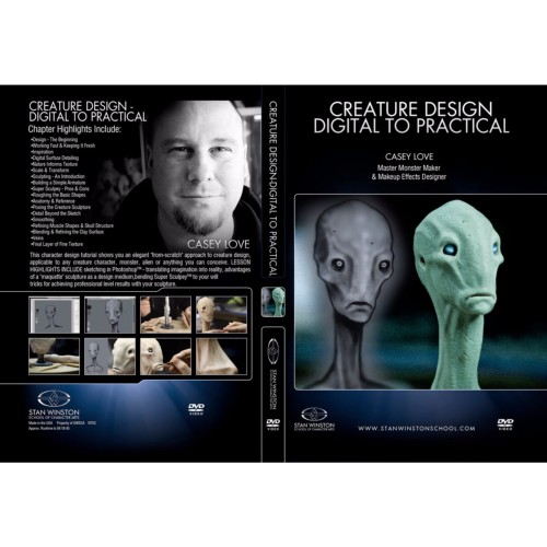 DVD Casey Love : Creature Design - Digital To Practical