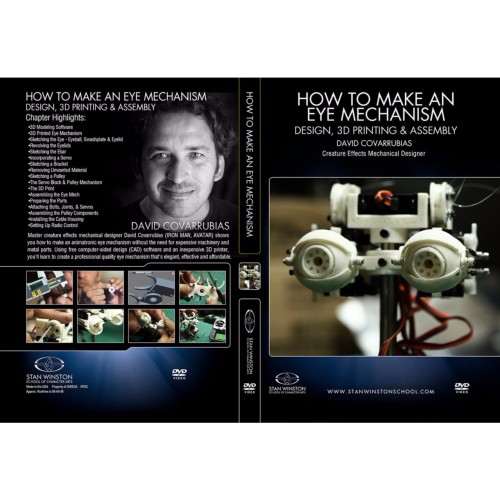 DVD David Covarrubias : How To Make An Eye Mech - Design, 3D Print & Assembly