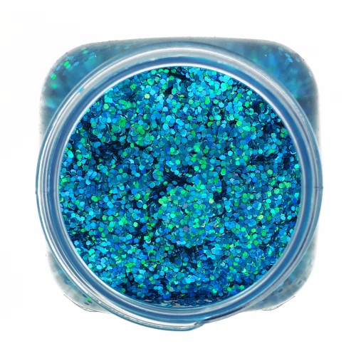 Paillettes Épaisses de maquillage 1mm 100g Bleu Turquoise Hologramme