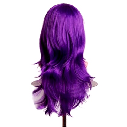 Perruque Violette cheveux longs et dégradés 70 cm