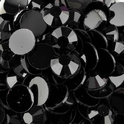 Strass 6mm - 1000 pièces - Multiple Facets Black