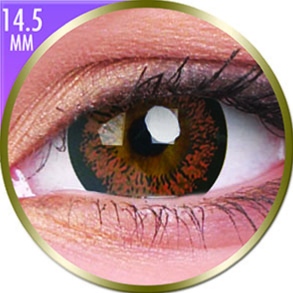 Lentilles Big Eyes 14,5mm - 1 mois - Angel Hazel 