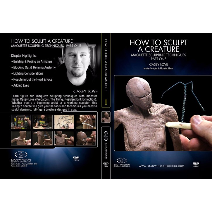 DVD Casey Love : How to sculpt a creature - Maquette Sculpting Techniques - Pt.1