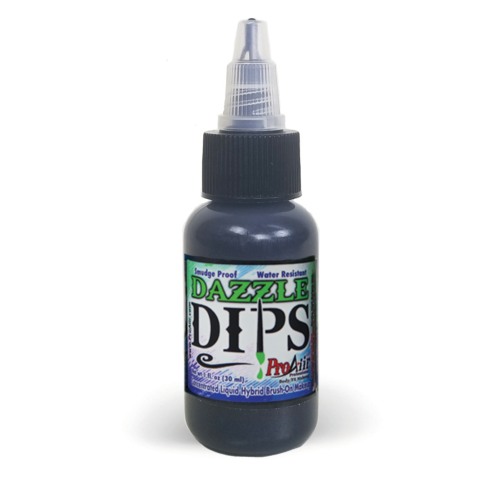 Fard Waterproof Irisé ProAiir Dazzle DIPS 1oz (30 ml) -  Black Dazzle