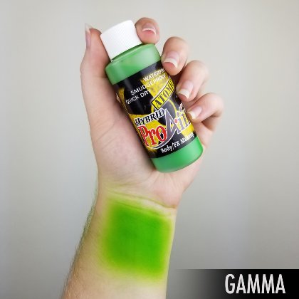 Fard fluide Waterproof FLUO pour aérographe ProAiir HYBRID 2oz (60 ml) - Gamma Green