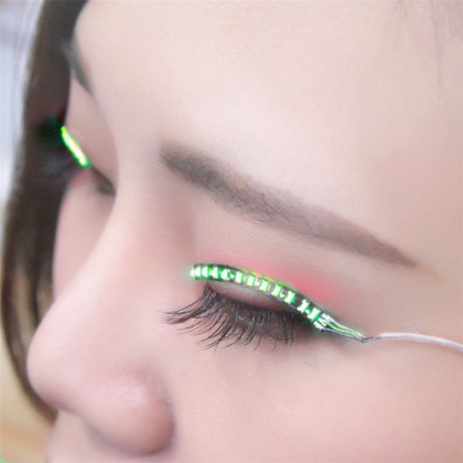 Ligne de Faux Cils LED VERT