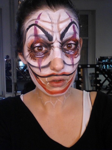 Tutoriel maquillage clown halloween femme
