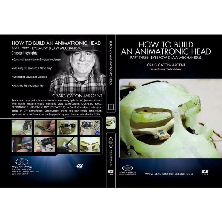 DVD Craig Caton-Largent : How to build an animatronic head. Pt. 3