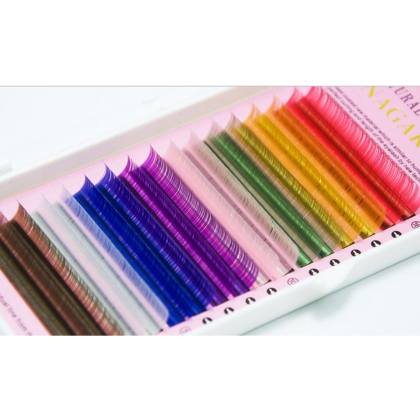 Cils Individuels 8 couleurs pour Extensions de Cils