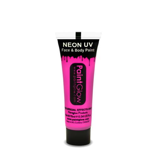 NEON UV Face and Body Paint Brush 10ml Fard Fluorescent PINK