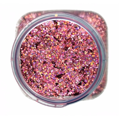 Paillettes paisses de maquillage 1mm 100g Rose Hologramme