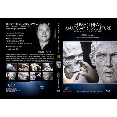 DVD Jordu Schell : Human Head Anatomy & Sculpture