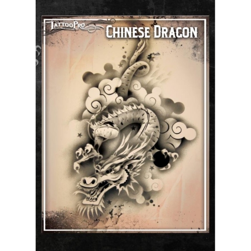 Pochoir Tattoo Pro - Stencils Chinese Dragon