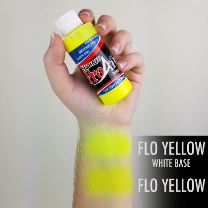 Fard fluide Waterproof FLUO pour aérographe ProAiir HYBRID 2oz (60 ml) - Flo Yellow