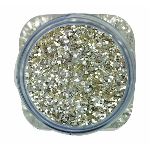 Paillettes Épaisses de maquillage 1mm 100g Argent