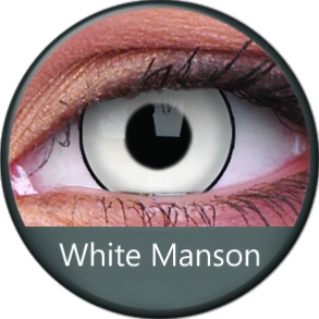 Lentilles Fantaisies 14mm - 1 jour - White Manson