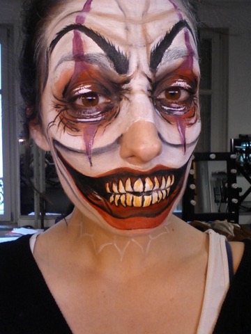 tutoriel pas à pas maquillage clown facile