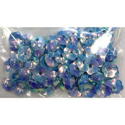 Dcorations Fleurs PVC 200 pices 7mm BLEU