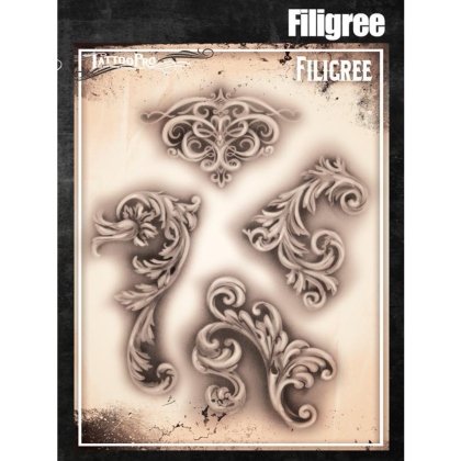 Pochoir Tattoo Pro - Stencils Filigree Arabesques