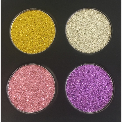 Palette de 4 Fards à Paupières PAILLETTES n°001