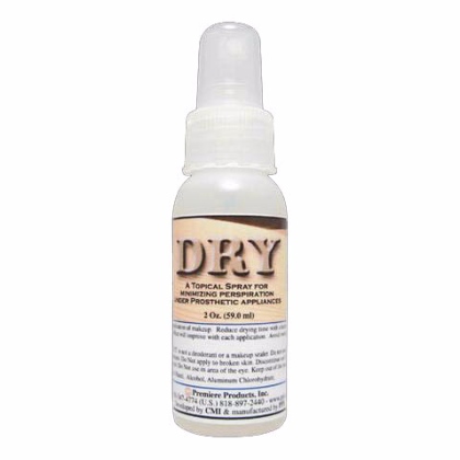 Dry 2oz Spray topique pour minimiser la transpiration sous les prothèses