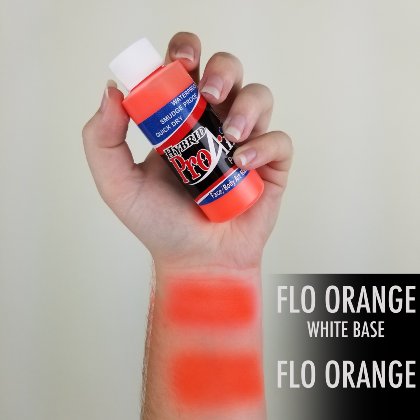 Fard fluide Waterproof FLUO pour aérographe ProAiir HYBRID 2oz (60 ml) - Flo Orange