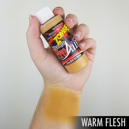 Fard fluide Waterproof ZOMBIE pour aérographe ProAiir HYBRID 2oz (60 ml) - Warm Flesh