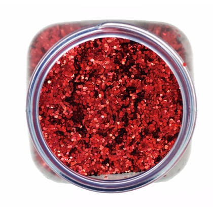 Paillettes paisses de maquillage 1mm 100g Rouge