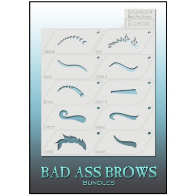 Pochoirs Sourcils BB-BABB-4804 eccentric eyebrow stencils set