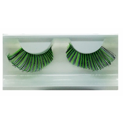 Faux Cils Colorés vert et bleu n°010