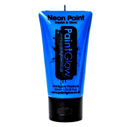 UV Face and Body Paint 50ml - Fard Fluorescent - BLUE