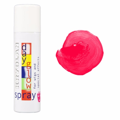 Spray colorant FLUO pour les cheveux UV Day Glow Spray 150ml ROUGE