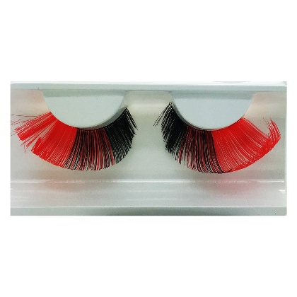 Faux Cils Colorés rouge et noir n°012b