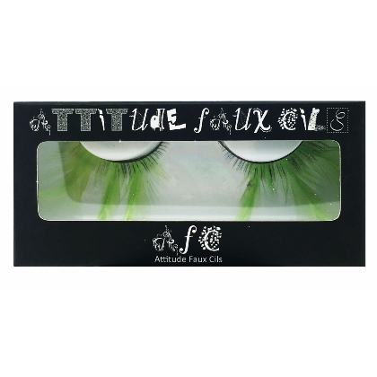 Faux Cils Plumes vert pomme n°064