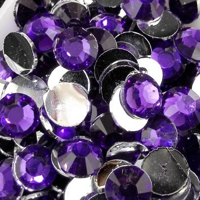 Strass 6mm - 1000 pièces - Multiple Facets Violet