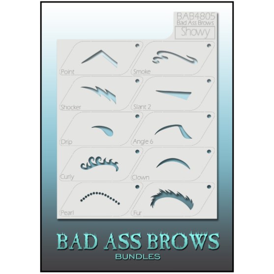 Pochoirs Sourcils BB-BABB-4805 showy eyebrow stencils set