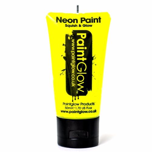UV Face and Body Paint 50ml - Fard Fluorescent - YELLOW 