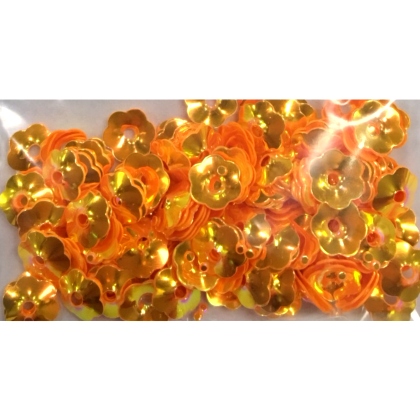 Dcorations Fleurs PVC 200 pices 7mm ORANGE