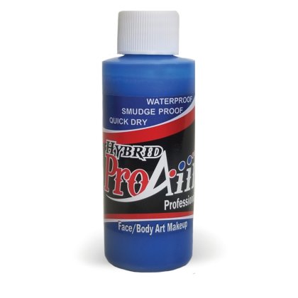 Fard fluide Waterproof FLUO pour aérographe ProAiir HYBRID 2oz (60 ml) - Flo Blue